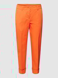 Broek met steekzakken opzij, model 'DORA' van Raffaello Rossi Oranje - 38