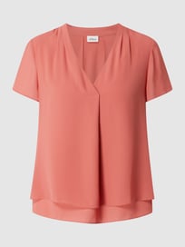 Blusenshirt im Double-Layer-Look  von s.Oliver BLACK LABEL Orange - 13