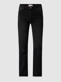 Straight fit high waist jeans met biologisch katoen  van NA-KD Grijs / zwart - 4