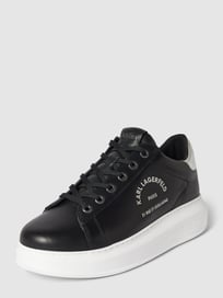 Sneakers met labelprint, model 'KAPRI' van Karl Lagerfeld Grijs / zwart - 2