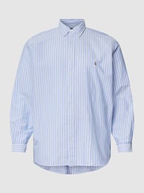PLUS SIZE Freizeithemd mit Logo-Stitching von Polo Ralph Lauren Big & Tall Blau / Türkis - 44