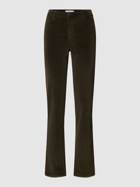 Slim Fit Jeans in Samt-Optik Modell 'Mary' von Brax Grün - 22