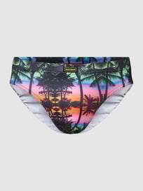 Slip mit Label-Detail Modell 'AFTERGLOW' von Bruno Banani Grün - 28