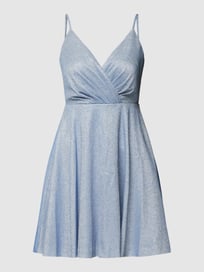 Cocktailkleid mit Effektgarn von Jake*s Cocktail Blau / Türkis - 3