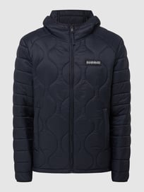 Gewatteerd jack met capuchon, model 'Morgex' van Napapijri Grijs / zwart - 29