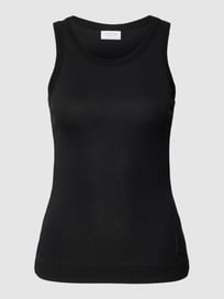 Tanktop in Ripp-Optik von comma Casual Identity Grau / Schwarz - 10