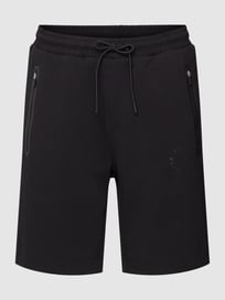 Shorts mit Label-Details Modell 'Headlo' von BOSS Green Grau / Schwarz - 17
