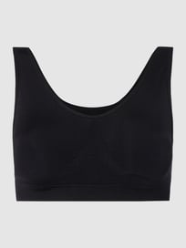 Bustier aus Mikrofaser von Schiesser Grau / Schwarz - 32