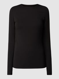 Longsleeve mit Rundhalsauschnitt  von Opus Grau / Schwarz - 10