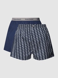 Boxershorts mit elastischem Bund im 2er-Pack Modell 'NEWPORT' von Bruno Banani Blau / Türkis - 1