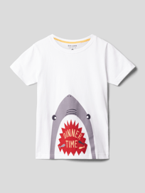 T-Shirt mit Motiv-Print von Blue Seven Weiß - 29