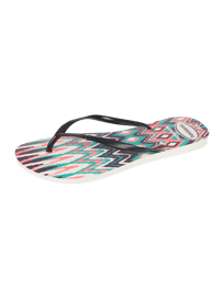 Teenslippers met ikatmotief van Havaianas Wit - 10