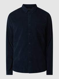 Ribcordoverhemd met reguliere pasvorm en stretch, model 'Trostol' van Matinique Blauw / turquoise - 35