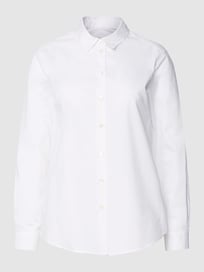 Overhemdblouse met afgeronde zoom van Seidensticker Wit - 30