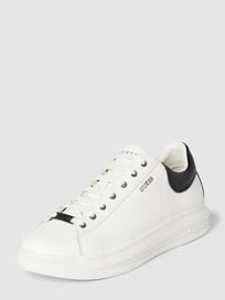 Sneaker im Leder-Mix Modell 'VIBO' von Guess Weiß - 43
