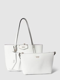 Tote bag met uitneembare binnenzakken van Guess Wit - 10