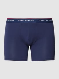 Boxershort met elastische logoband in een set van 3 stuks van Tommy Hilfiger Blauw / turquoise - 10