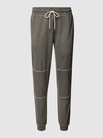 Standard fit sweatbroek met elastische band en deelnaden van Nike Grijs / zwart - 35