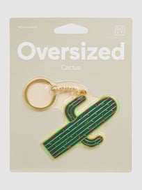 Sleutelhanger van metaal, model 'Oversized Cactus' van Doiy Groen - 24