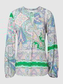 Blouse met paisleymotief van Emily Van den Bergh Groen - 11