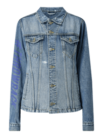 THROWBACK - Uniseks jeansjack met used-look  van Esprit Blauw / turquoise - 23