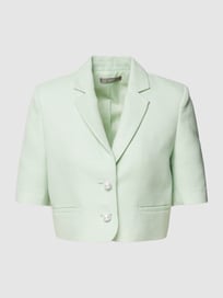 Korte blazer met structuurmotief van Jake*s Collection Groen - 11
