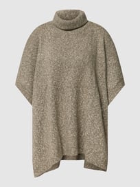 Poncho met col, model 'FOREST FLOWER' van Taifun Groen - 25