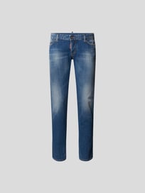 Low Rise Jeans im Straight Fit von Dsquared2 Blau / Türkis - 27