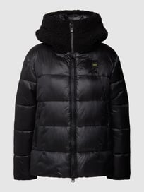 Steppjacke mit Kapuze von Blauer Usa Grau / Schwarz - 46