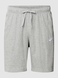 Korte broek met labeldetails van Nike Grijs / zwart - 6