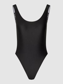 Badpak in riblook van Calvin Klein Underwear Grijs / zwart - 2