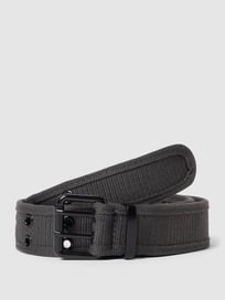 Gürtel mit Dornschließe Modell 'Double Thorn Buckle' von URBAN CLASSICS Grau / Schwarz - 8
