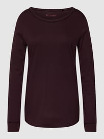 Pyjama-Oberteil mit Rundhalsausschnitt von Schiesser Rot - 24