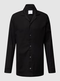 Pyjama-Oberteil mit Reverskragen Modell 'BUTTON' von Calvin Klein Underwear Grau / Schwarz - 10