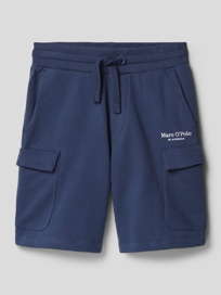 Sweatshorts mit Cargotaschen von Marc O'Polo Blau / Türkis - 11