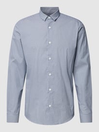 Business-Hemd mit Allover-Muster Modell 'SUS' von Esprit Collection Blau / Türkis - 45
