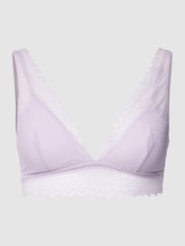 Bralette met gewatteerde cups, model 'MY LACE' van Skiny Paars - 48
