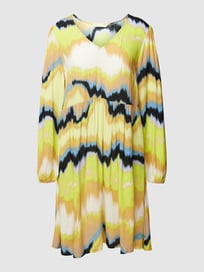 Mini-jurk met all-over batiklook van Tom Tailor Denim Geel - 3