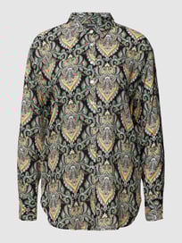 Overhemdblouse met paisleymotief van Montego Grijs / zwart - 12