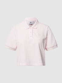 Cropped Poloshirt mit Logo-Stickerei von adidas Originals Rosa - 46