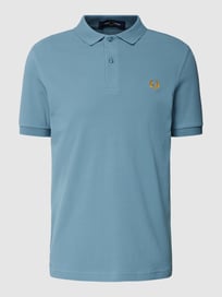 Poloshirt met logostitching, model 'PLAIN' van Fred Perry Blauw / turquoise - 9