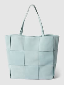 Shopper met all-over motief, model 'MEERI' van Marc O'Polo Blauw / turquoise - 47
