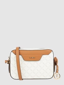 Crossbodytas met logomotief, model 'Filiberta'  van L.Credi Wit - 35