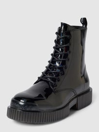 Veterboots in leerlook van ARMANI EXCHANGE Grijs / zwart - 7