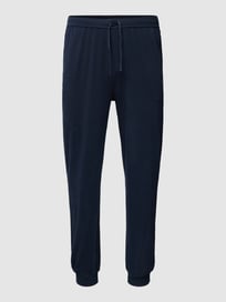 PLUS SIZE sweatpants met logostitching van Boss Black Big&Tall Blauw / turquoise - 11
