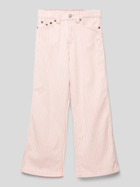 Hose mit Streifenmuster Modell 'MABEL' von Tommy Hilfiger Teens Weiß - 9