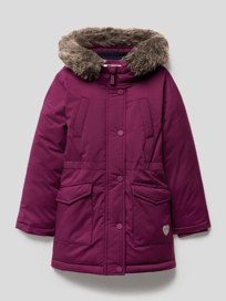 Jacke mit abnehmbarem Kunstfellkragen von s.Oliver RED LABEL Lila - 33