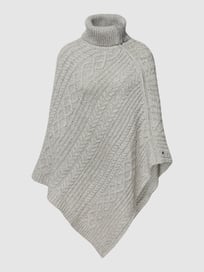 Poncho mit Reißverschluss Modell 'CABLE' von Esprit Grau / Schwarz - 16