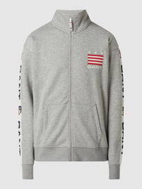 Sweatjack met logodetails  van Gant Grijs / zwart - 7