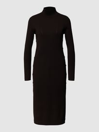 Midi-jurk in riblook van Gerry Weber Bruin - 26